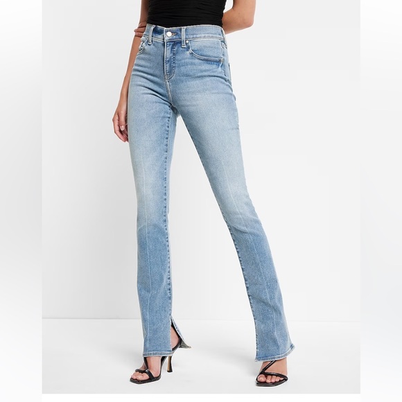 COPY - Mid Rise Light Wash Skyscraper Jeans express women’s 12R NWT $128 value - Picture 1 of 5